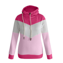 Casual Solid Contrast Long Sleeve Hoodie