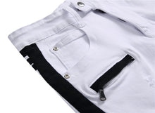Men's ripped stretch slim jeans
