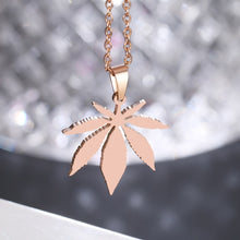 The maple leaf pendant