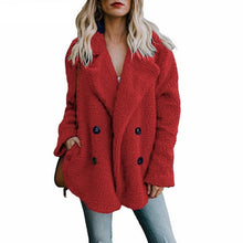 Long sleeve fluffy teddy coat (multi color )