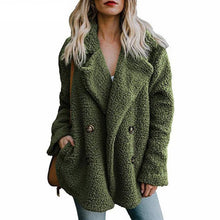 Long sleeve fluffy teddy coat (multi color )