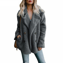 Long sleeve fluffy teddy coat (multi color )