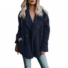 Long sleeve fluffy teddy coat (multi color )
