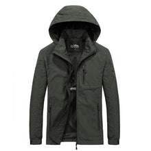 Men's Windbreaker Jackets Waterproof Military Hooded