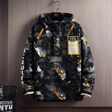 Hip hop Fashion Casual Streetwear Hooded Jacket Windbreaker