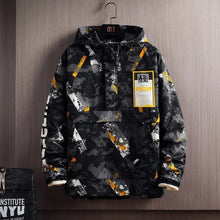Hip hop Fashion Casual Streetwear Hooded Jacket Windbreaker