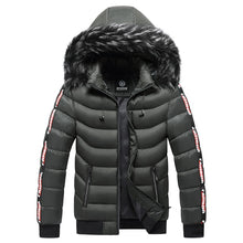 Fur Collar Hooded coat ( multi pocket )