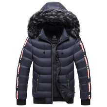 Fur Collar Hooded coat ( multi pocket )
