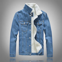 Warm winter jean jacket