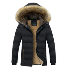 New Warm Thick coat Waterproof Hooded Fur Collar
