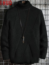 Solid knitted turtle neck sweater