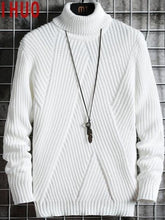 Solid knitted turtle neck sweater