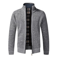 Warm slim fit zipper sweater