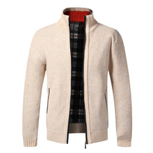 Warm slim fit zipper sweater