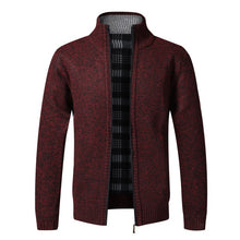 Warm slim fit zipper sweater
