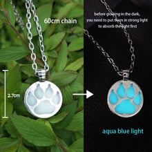 Luminous glowing arrow pendant