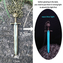 Luminous glowing arrow pendant