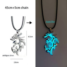 Luminous glowing arrow pendant