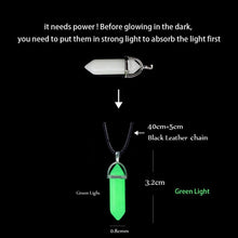 Luminous glowing arrow pendant