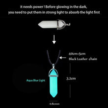 Luminous glowing arrow pendant