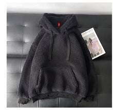 Plush warm fluffy double hoodie