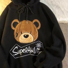 Plush warm fluffy double hoodie