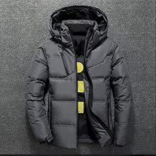 Red thick collar puffer coat