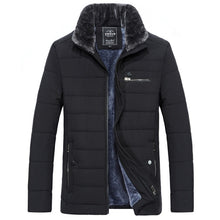 Cotton Padded Anorak Thick Black Coat