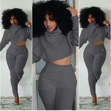 Two Pieces Knit Fitted Crop Top