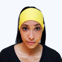 Yellow Button Headband