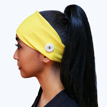 Yellow Button Headband