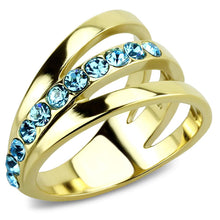 Gold Stainless Steel Ring with Top Grade