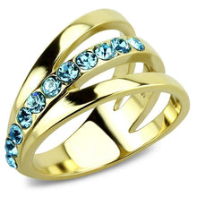 Gold Stainless Steel Ring with Top Grade