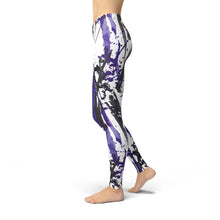 Jean Blue Charcoal Marker Leggings